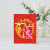 Belly Dancers Briefkaart (Staand voorkant)