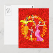 Belly Dancers Briefkaart (Voorkant / Achterkant)