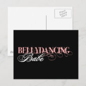 Belly Dancing Babe Briefkaart (Voorkant / Achterkant)