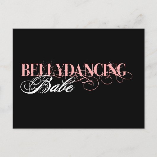 Belly Dancing Babe Briefkaart (Voorkant)