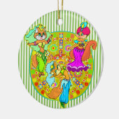 Belly Dancing Cats Keramisch Ornament (Links)