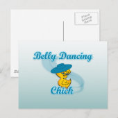 Belly Dancing Chick #3 Briefkaart (Voorkant / Achterkant)