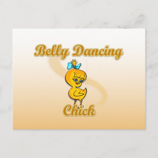 Belly Dancing Chick Briefkaart (Voorkant)