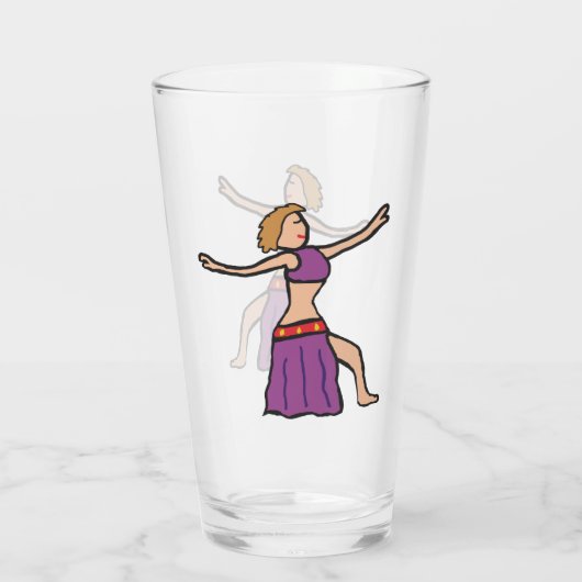 Belly Dancing Glas (Achterkant)