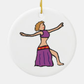 Belly Dancing Keramisch Ornament (Achterkant)