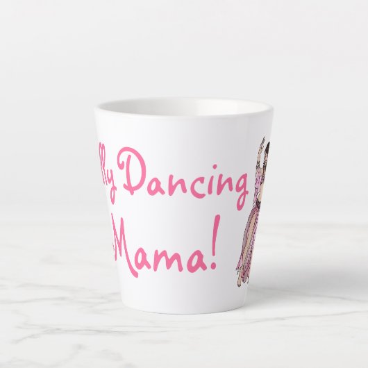 Belly Dancing Mama! Latte Mok (Voorkant)