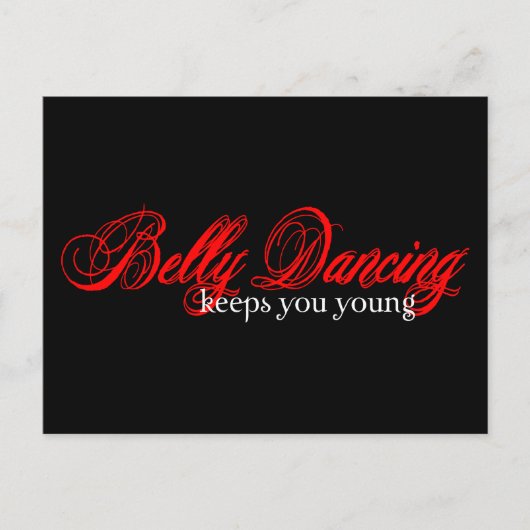 Belly Dancing Rocks Briefkaart (Voorkant)