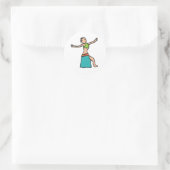 Belly Dancing Ronde Sticker (Tas)