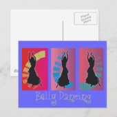 Belly Dansende Art Gifts Briefkaart (Voorkant / Achterkant)