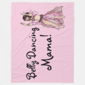 Belly Dansende mama! Fleece Deken (Voorkant)