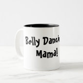 Belly Dansende mama! Tweekleurige Koffiemok (Voorkant links)