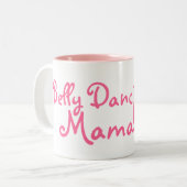 Belly Dansende mama! Tweekleurige Koffiemok (Voorkant links)