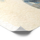 Belly danseres, waterverf portret poster (Hoek)