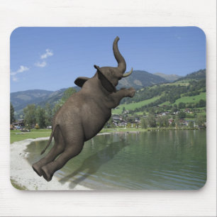 Belly Flop Elephant Muismat