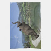 Belly Flop Elephant Theedoek (Verticaal)