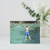 Belly Flop Postcard Briefkaart (Staand voorkant)