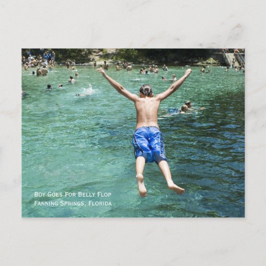 Belly Flop Postcard Briefkaart (Voorkant)