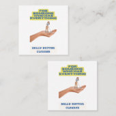 Belly-knoppenschoner, grapje cadeau, cadeau voor h klantenkaartje (Voorkant / Achterkant)