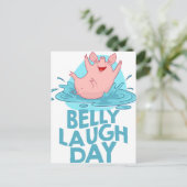 Belly Laugh Day - Waardedag Briefkaart (Staand voorkant)