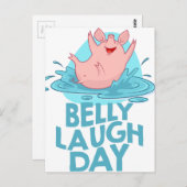 Belly Laugh Day - Waardedag Briefkaart (Voorkant / Achterkant)