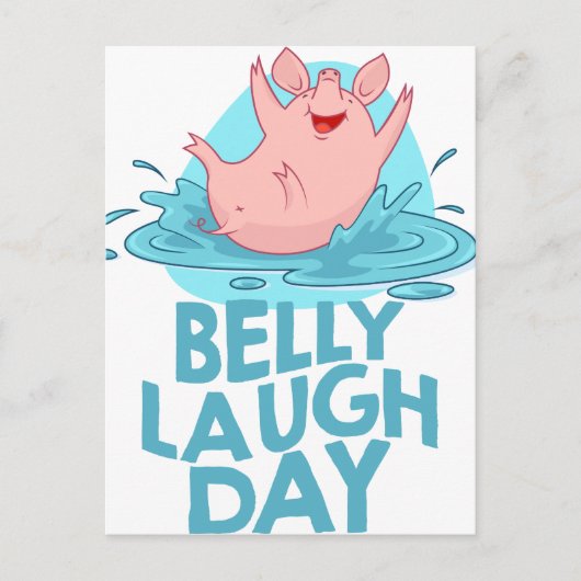 Belly Laugh Day - Waardedag Briefkaart (Voorkant)