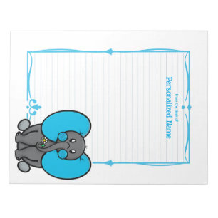 Belly Phant Blue Lined Notitieblok