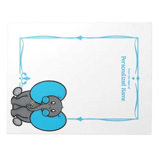 Belly phant blue ongevoerd notitieblok (Voorkant)