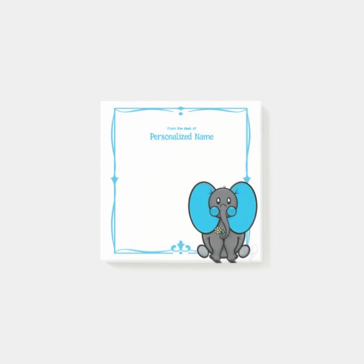 Belly Phant Blue Post-it® Notes (Voorkant)