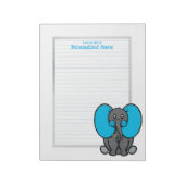 Belly Phant Grey Lined Notitieblok (Linkerzijde)