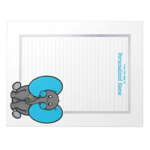 Belly Phant Grey Lined Notitieblok