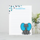 Belly phant Stippen bekleed papier blad (Staand voorkant)