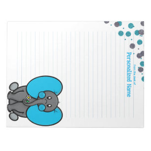 Belly phant Stippen gevoerd Notitieblok