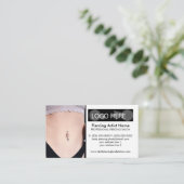 Belly Piercing Photo Body Jewelry Visitekaartje (Staand voorkant)