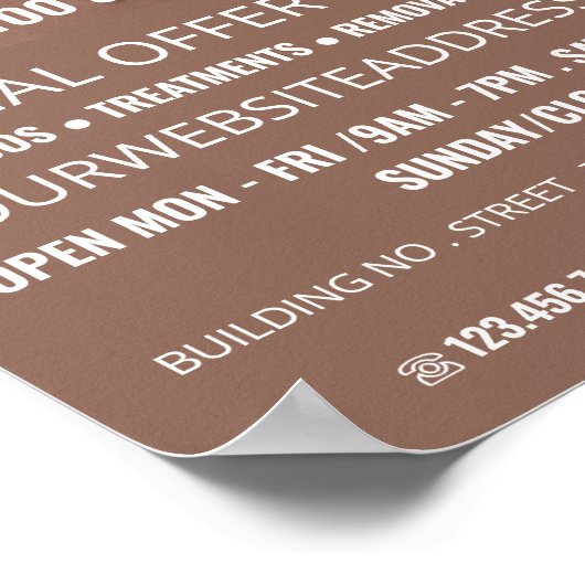 Belly Piercing, Tattoo & body Piercing Studio Poster (Hoek)