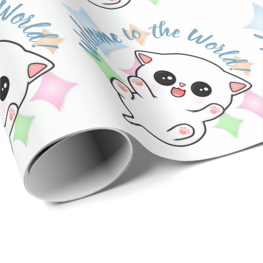 Belly Rub Time Kitten Cadeaupapier (Rol Hoek)