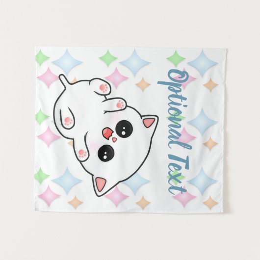 Belly Rub Time Kitten Wandkleed (Voorkant (horizontaal))