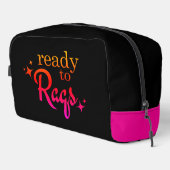 Bellydance "Klaar om te Raqs" Make-up Bag Toilettasje (Rechterhoek)