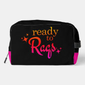 Bellydance "Klaar om te Raqs" Make-up Bag Toilettasje (Achterkant)