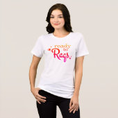 Bellydance / Raqs Sharqi "Klaar voor Raqs" Graphic Tri-Blend Shirt (Voorkant volledig)