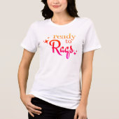 Bellydance / Raqs Sharqi "Klaar voor Raqs" Graphic Tri-Blend Shirt (Voorkant)