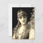 Bellydancer hafla boho zigeuner bruiloft kaart (Voorkant)