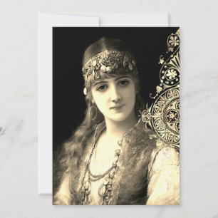 Bellydancer hafla boho zigeuner bruiloft kaart