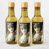 Bellydancer hafla boho zigeuner bruiloft wijn etiket (Flessen)