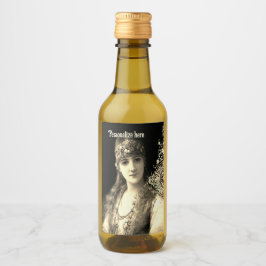 Bellydancer hafla boho zigeuner bruiloft wijn etiket