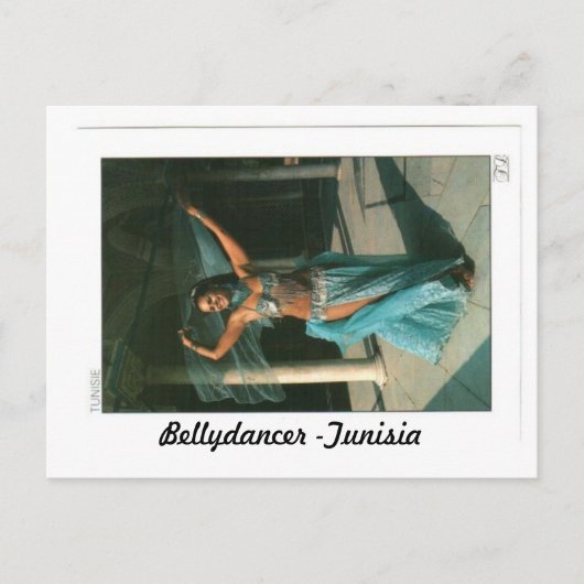 BELLYDANCER-TUNESIË BRIEFKAART (Voorkant)