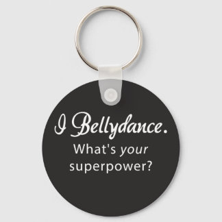 Bellydans Superpower Round Sleutelhanger