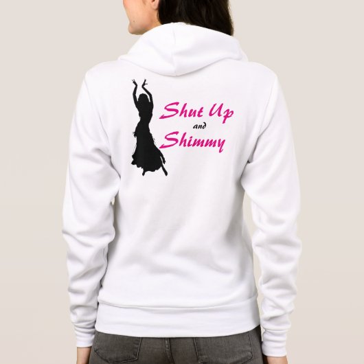 Bellydans Zip-Up Hoodie, Amerikaanse Apparel Hoodie (Achterkant)