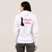 Bellydans Zip-Up Hoodie, Amerikaanse Apparel Hoodie (Achterkant volledig)