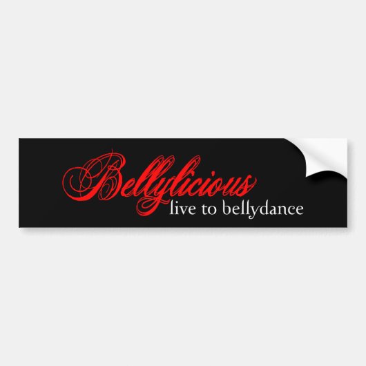 Bellylicious Bumpersticker (Voorkant)