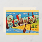 Belmar New Jersey Ansichtkaart Briefkaart (Voorkant / Achterkant)